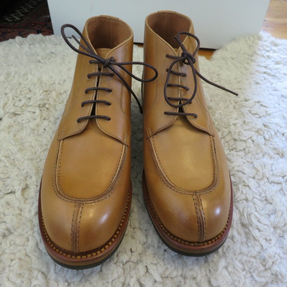 Yanko womens shoes lace-up tan/lt brown like new